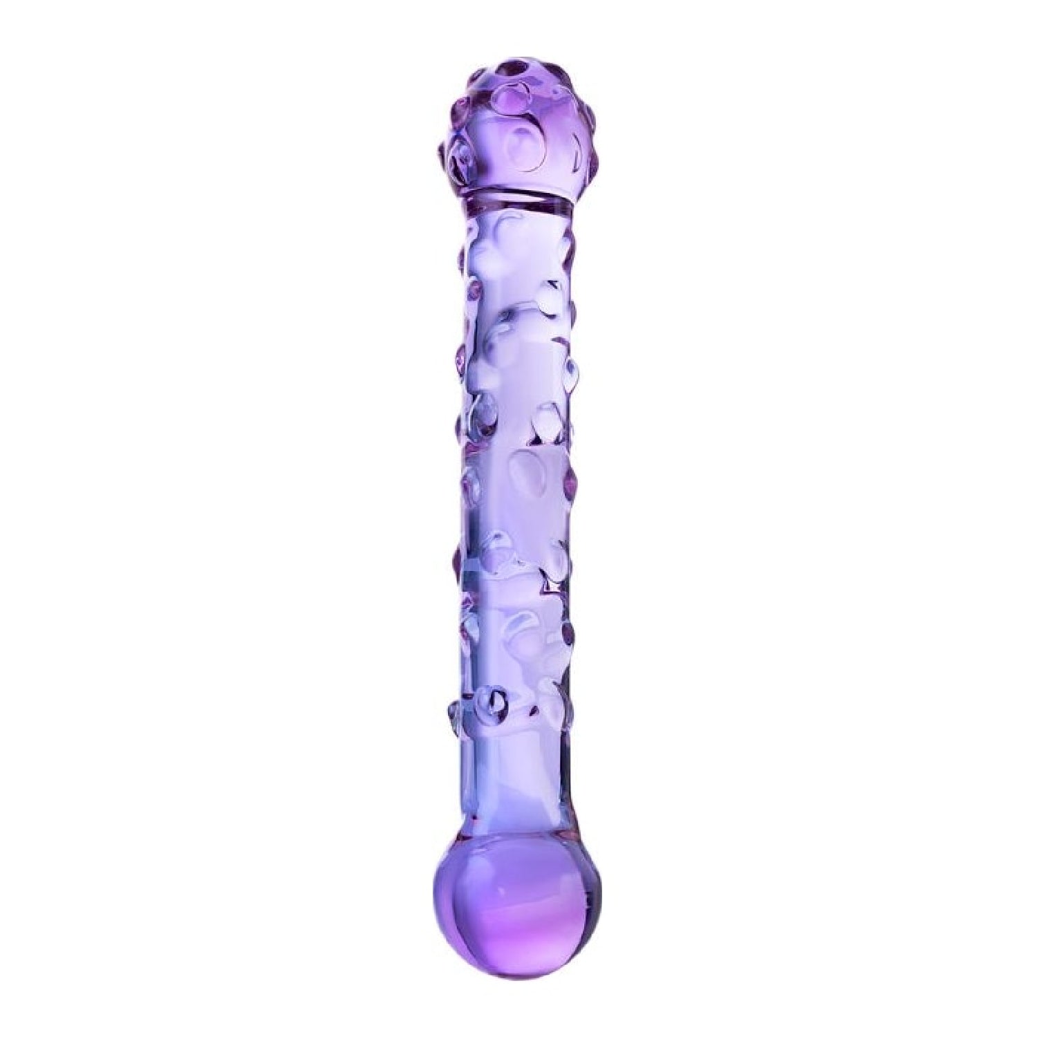 Sexus Glass Dildo Duo Purple 19.6cm